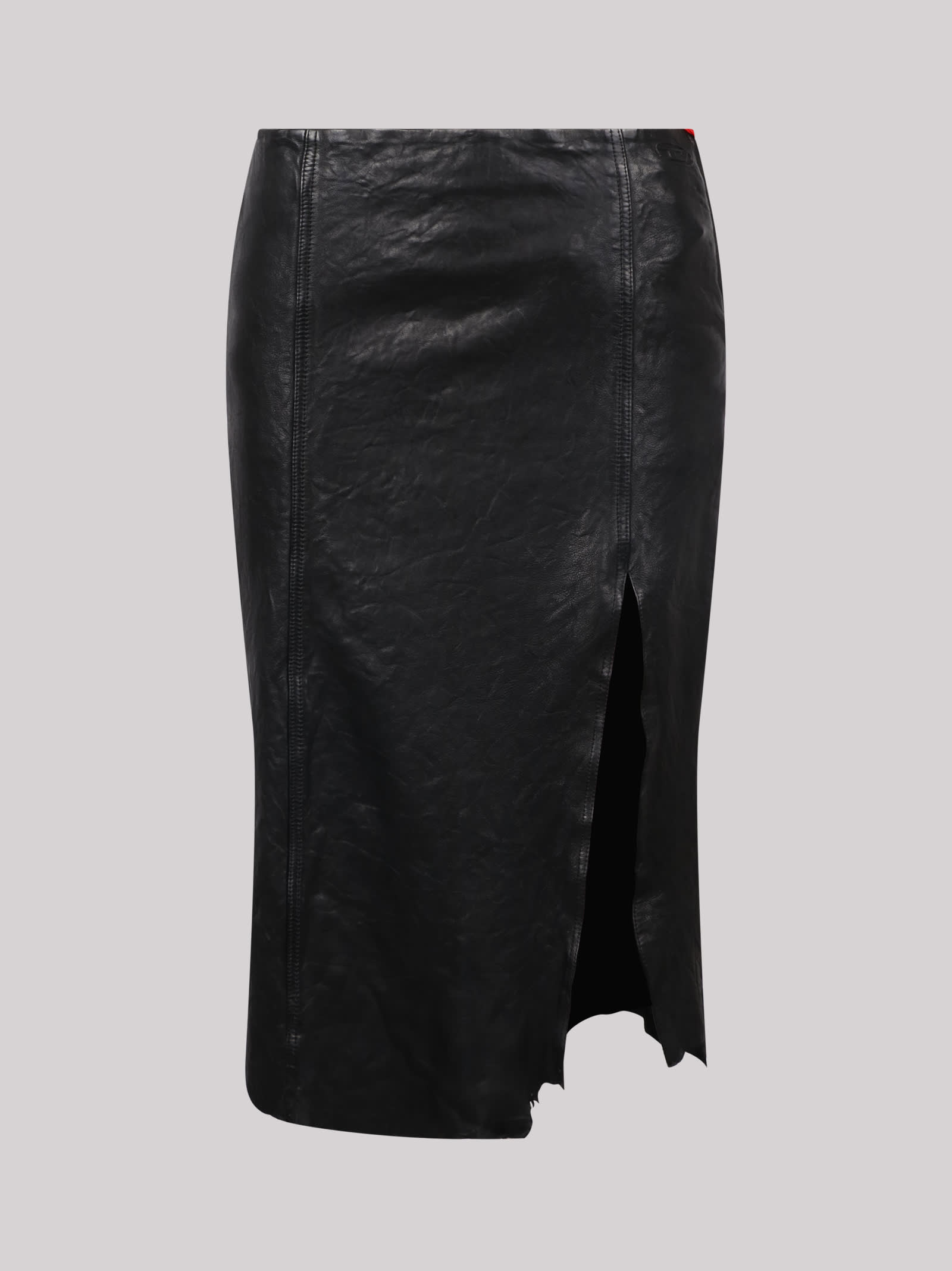 디젤 여성 L-Rupa Leather Midi Skirt 13638564
