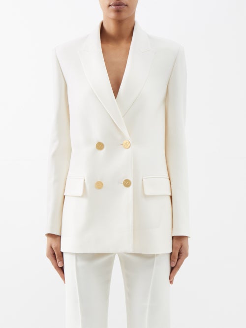 발렌티노 Crepe Couture wool-blend suit jacket
