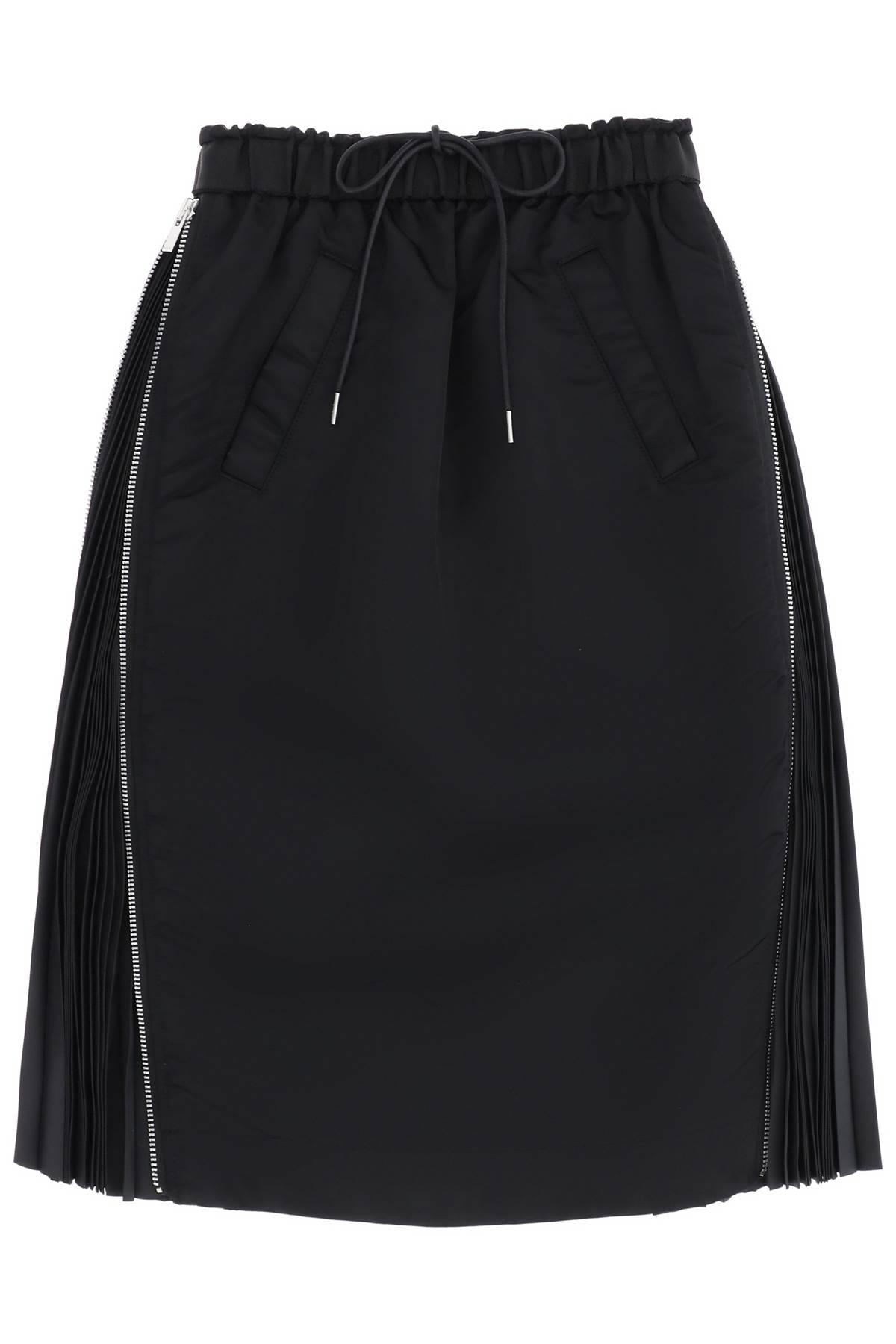 사카이 여성 Midi Skirt With Pleated Inserts 13639147