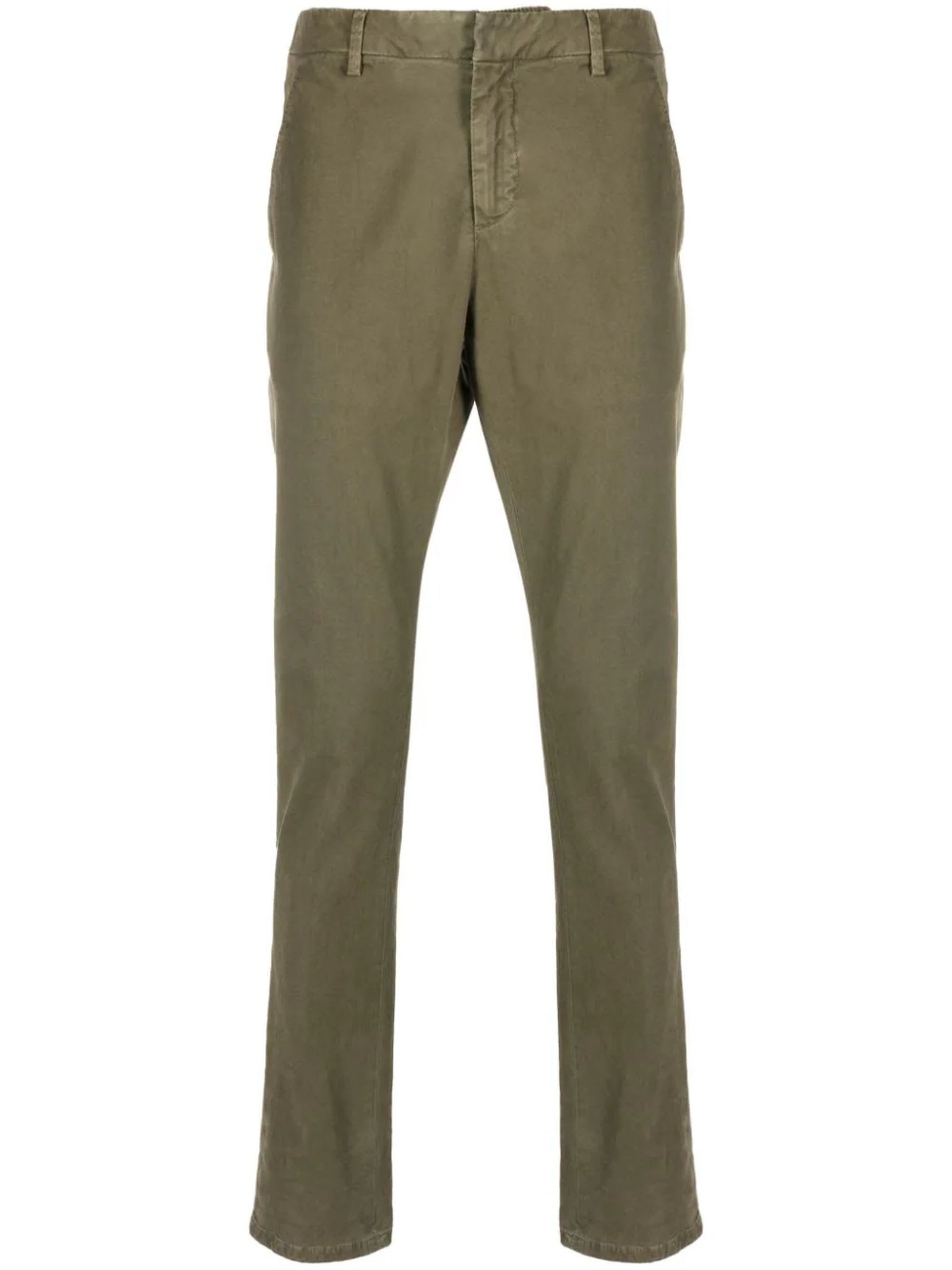 Dondup 남성 Green Cotton Trousers 13638470