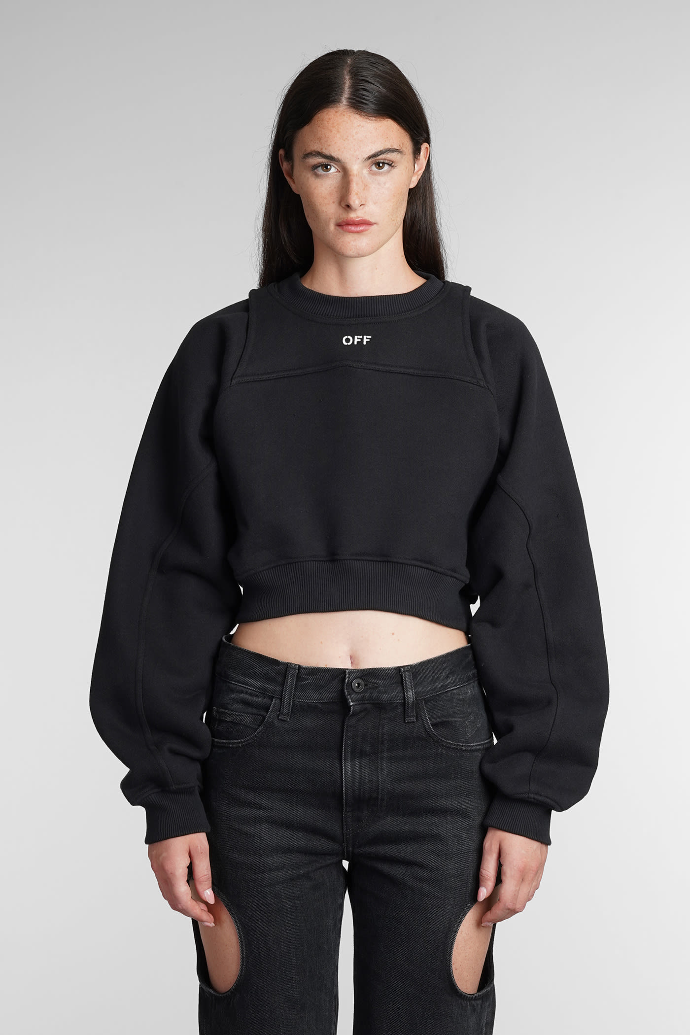 오프화이트 여성 Sweatshirt In Black Cotton 13638153