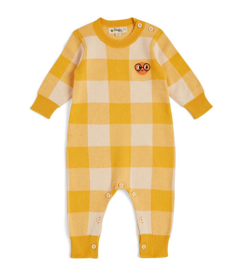 The Bonnie Mob Knit Gingham Playsuit (0-12 Months)