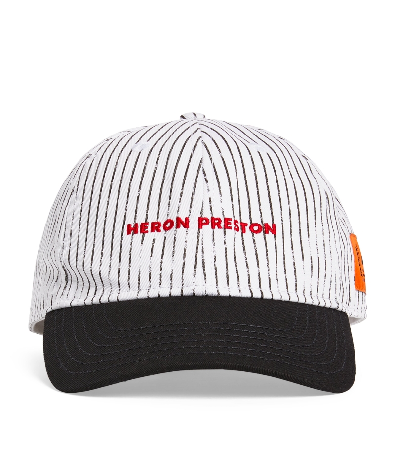 헤론 프레스톤 Striped Logo Baseball Cap