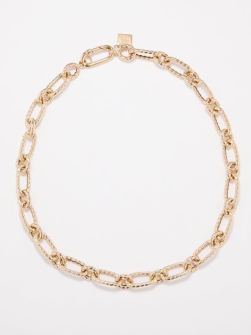 Lauren Rubinski Chain-link 14kt gold necklace