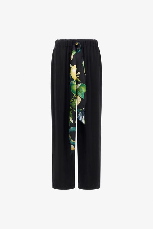 Trousers With Lemon Print Details