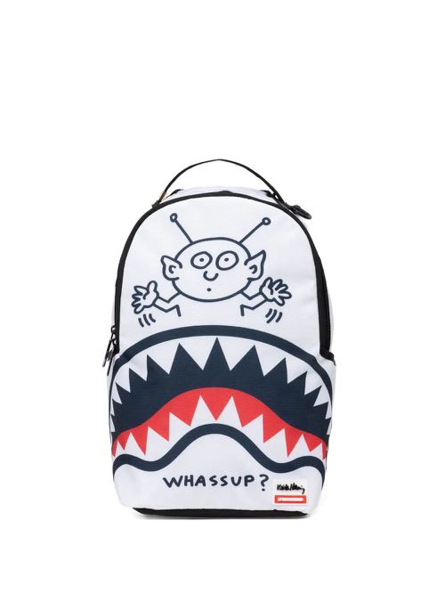 Keith Haring 2 graphic-print backpack - White
