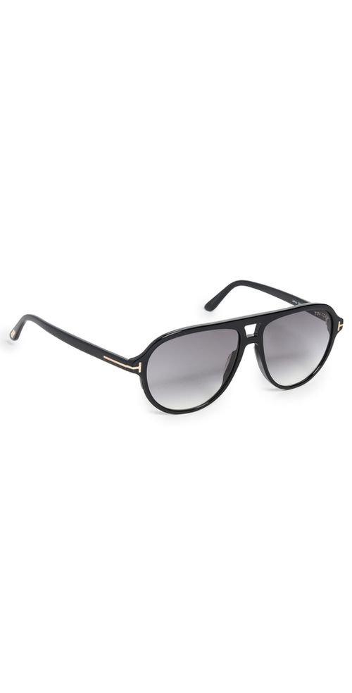 Jeffrey Sunglasses Shiny Black/Gradient Smoke One Size