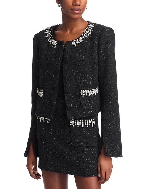 Randi Rhinestone Trim Jacket