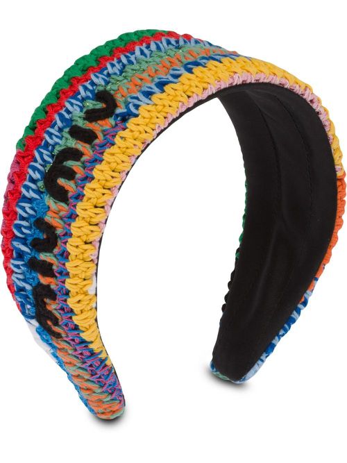 Crochet knit headband - Multicolour
