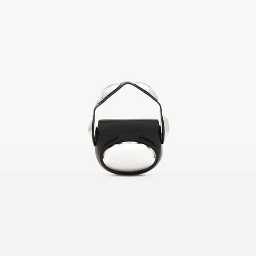 Women's Dome Mini Bag In Smooth Cow Leather Black