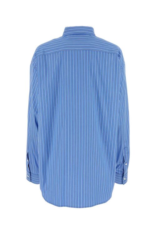 Embroidered Poplin Oversize Shirt