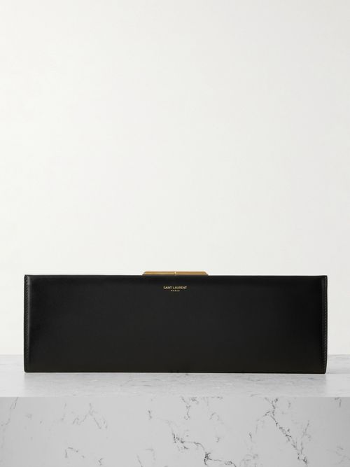 Midnight Leather Clutch