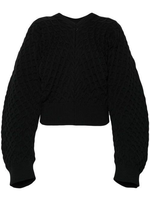 Le Sweater Boule Torsade jumper - Black