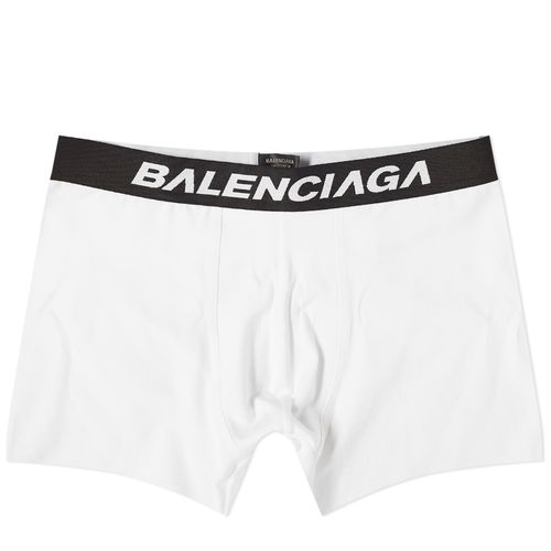 Men's Logo Boxer Briefs in White/Black