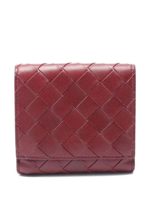Bottega Veneta Pre-Owned 2000s Intrecciato leather wallet - Red
