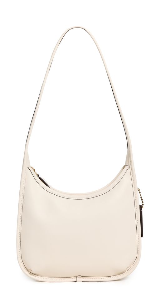 Coach Glovetanned Leather Curve Zip Bag B4/CHALK One Size