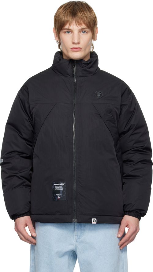 AAPE by A Bathing Ape Black 'AAPE NOW' Down Jacket