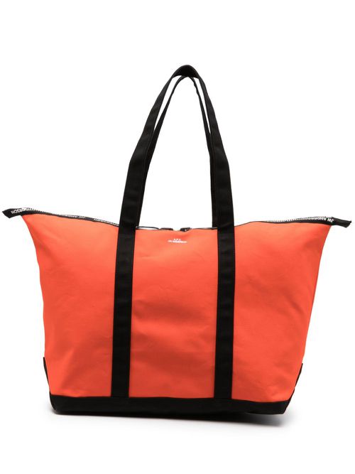 X JW Anderson logo-print tote bag - Orange
