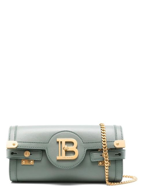 Balmain Women's B-Buzz Pouch 23-Calfskin in Vertlaurie | EN1LE596LSLX