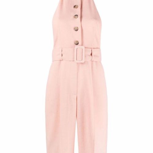Materiel Tbilisi 홀터넥 벨트 플레이수트 MR22TIKTSA222RMBL blush