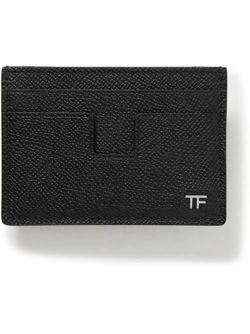 Full-Grain Leather Cardholder with Money Clip