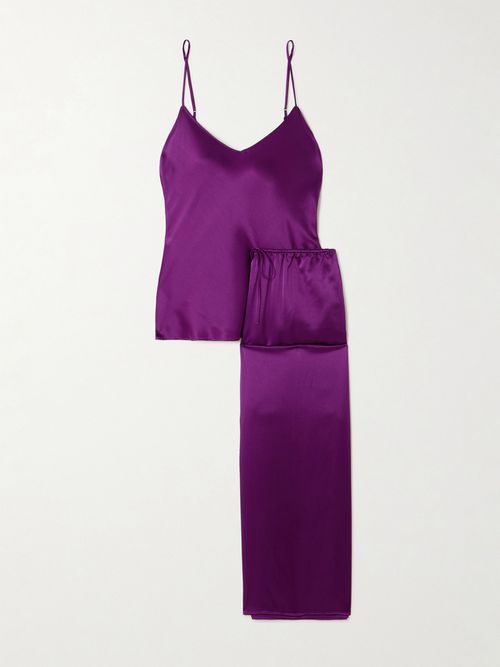 Bliss Silk-satin Pajama Set