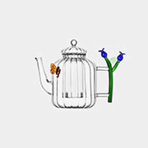 'botanica' Teapot, Optic Blue