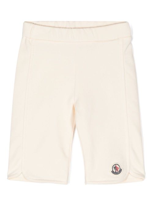 Logo-patch trousers - Neutrals