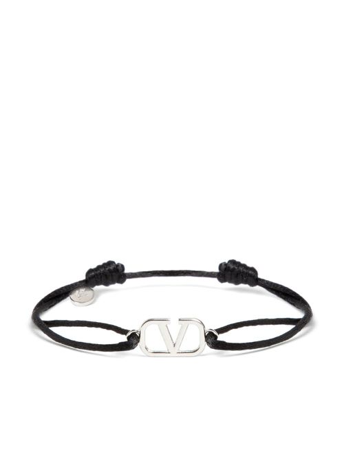VLogo Signature cord bracelet - Black