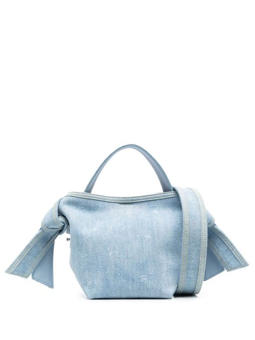 Knot-detail tote bag - Blue