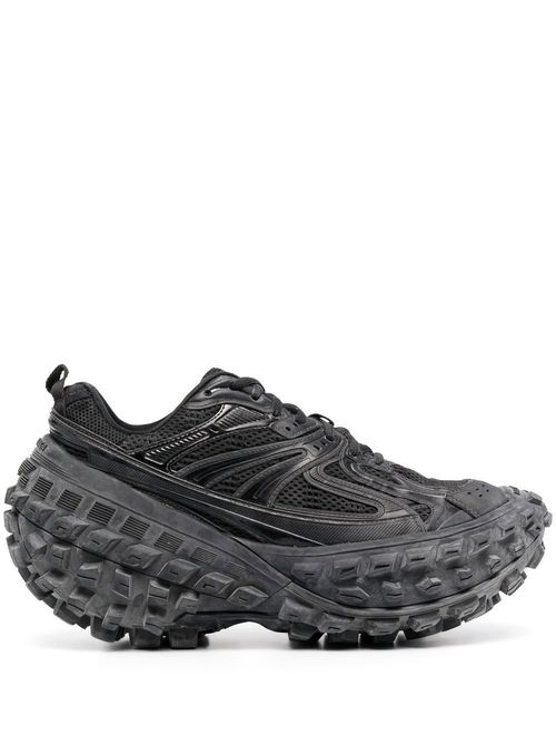 Defender extended-sole sneakers - Black