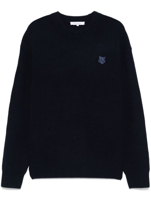 Bold Fox Head Patch Comfort Ribbed Jumper