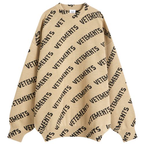 Men's Monogram Jumper in Taupe