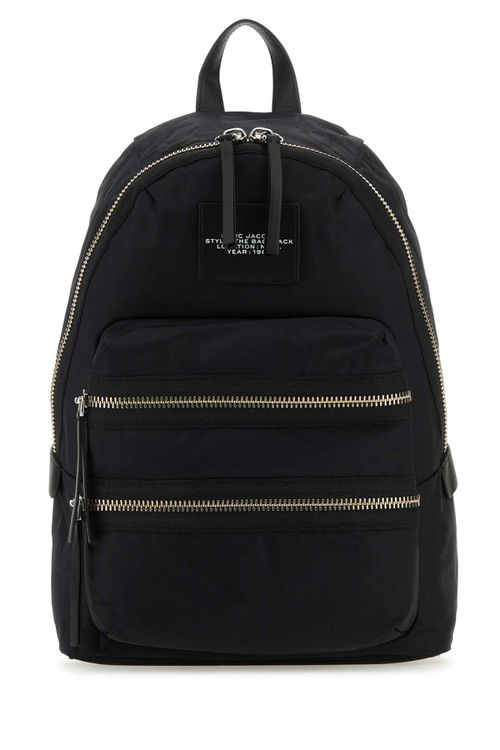 Black Nylon The Biker Large Backpack