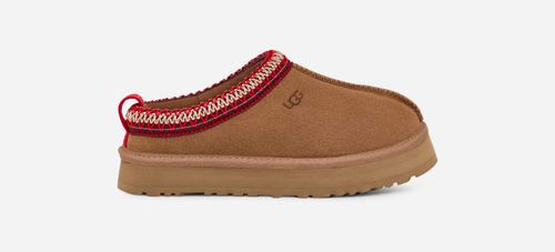 ® Kids' Tazz Suede Slippers in Chestnut
