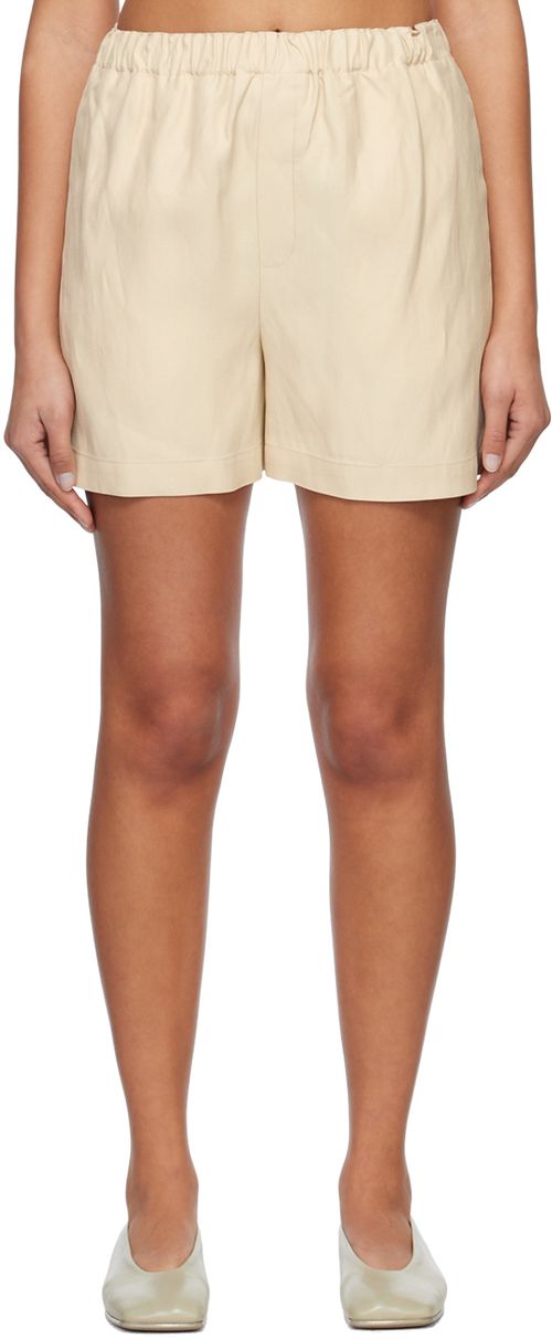 Beige seto shorts