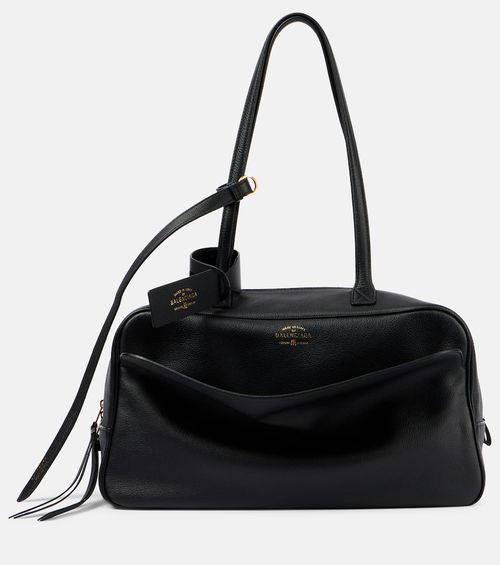 Carrie Medium leather bowling bag