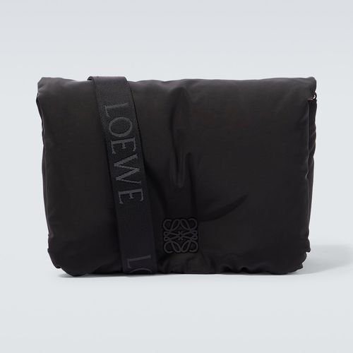 Goya Puffer Anagram Medium Messenger Bag in Black - Loewe