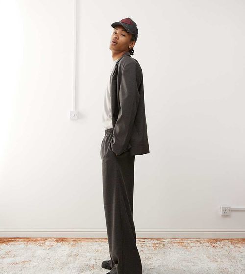 COLLUSION wide leg tailored sweatpants in houndstooth - part of a set-Multi