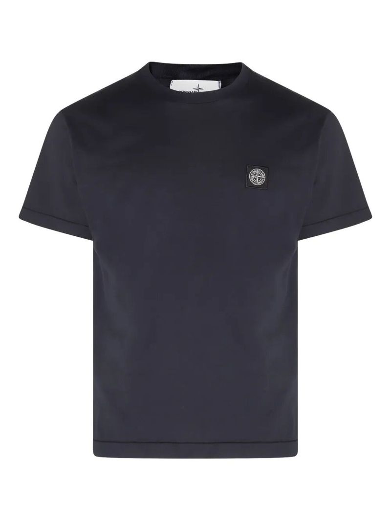 스톤아일랜드 남성 Slim Fit Cotton Jersey T-Shirt With Compass Patch