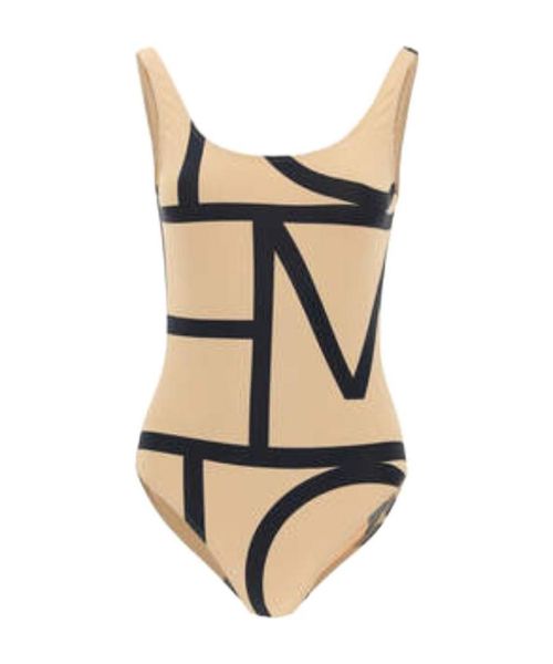Logo-print swimsuit